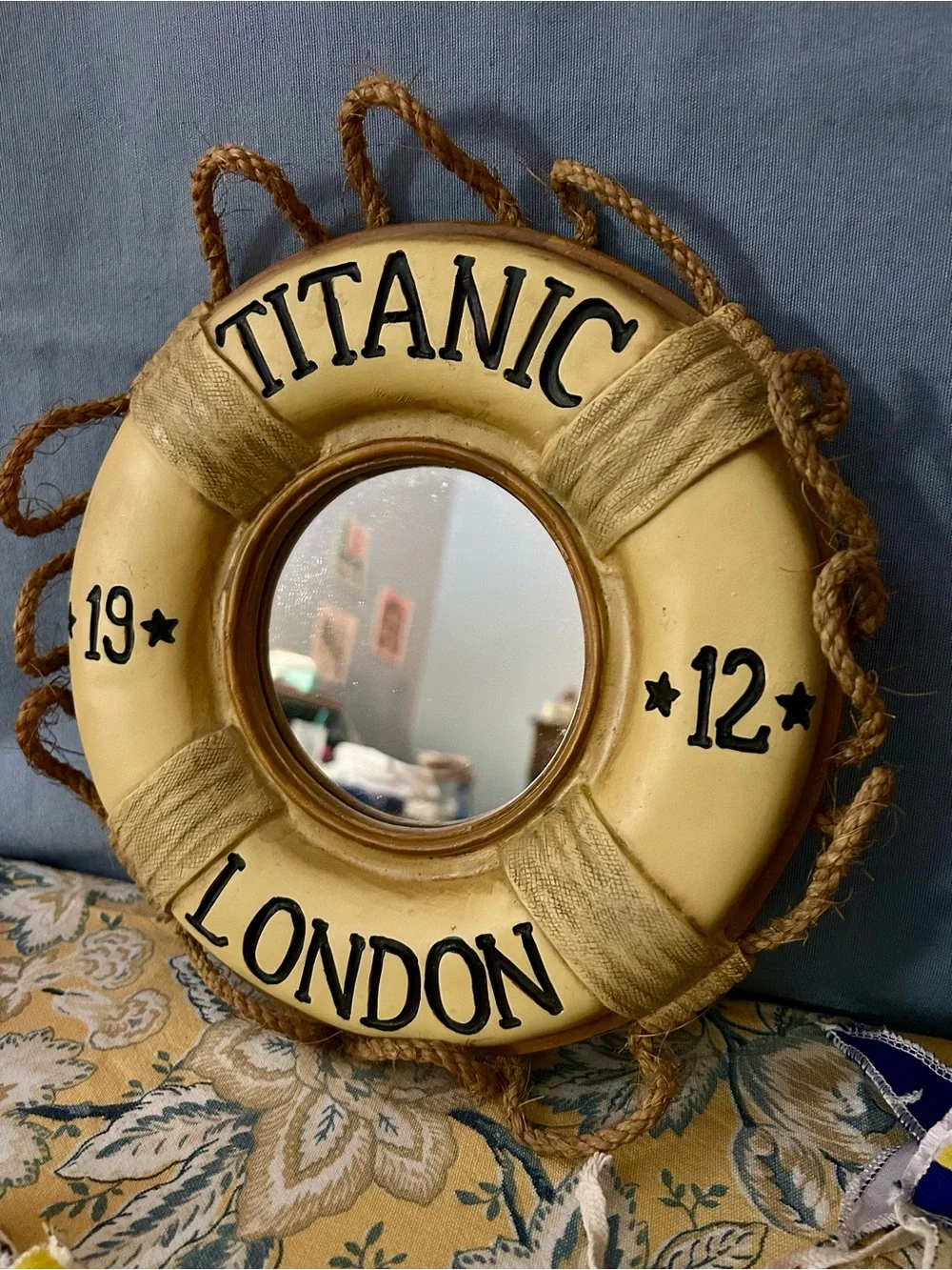 Titanic Themed Display Mirror & Nautical Flags Bundle